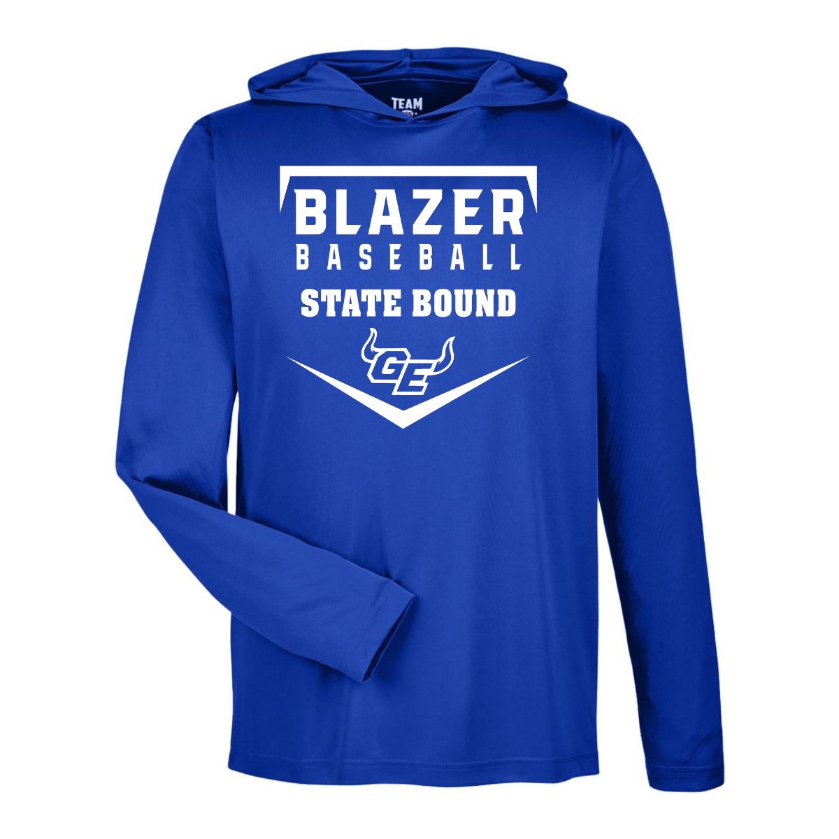 2026 GEHS Baseball - State Bound- Team365  Lightweight Moisture-Wicking Polyester Hoodie, Size: Youth Small