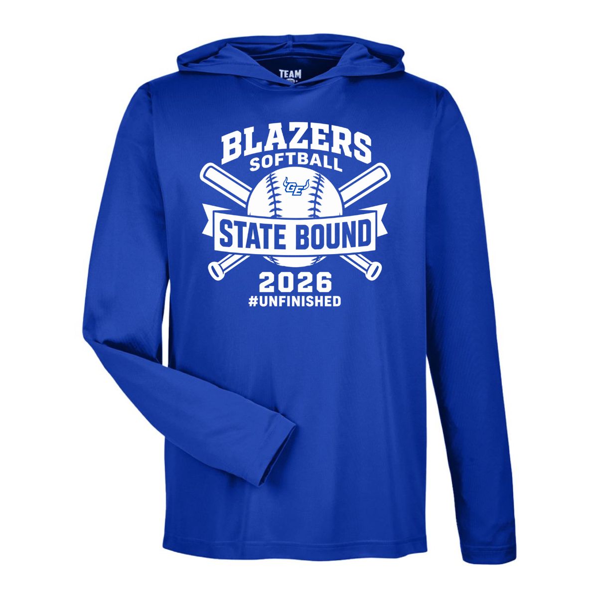2026 GEHS Softball - State Bound- Team365  Lightweight Moisture-Wicking Polyester Hoodie, Size: Youth Small