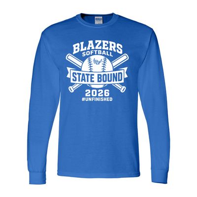 2026 GEHS Softball - State Bound- Gildan Softstyle Long Sleeve T-Shirt