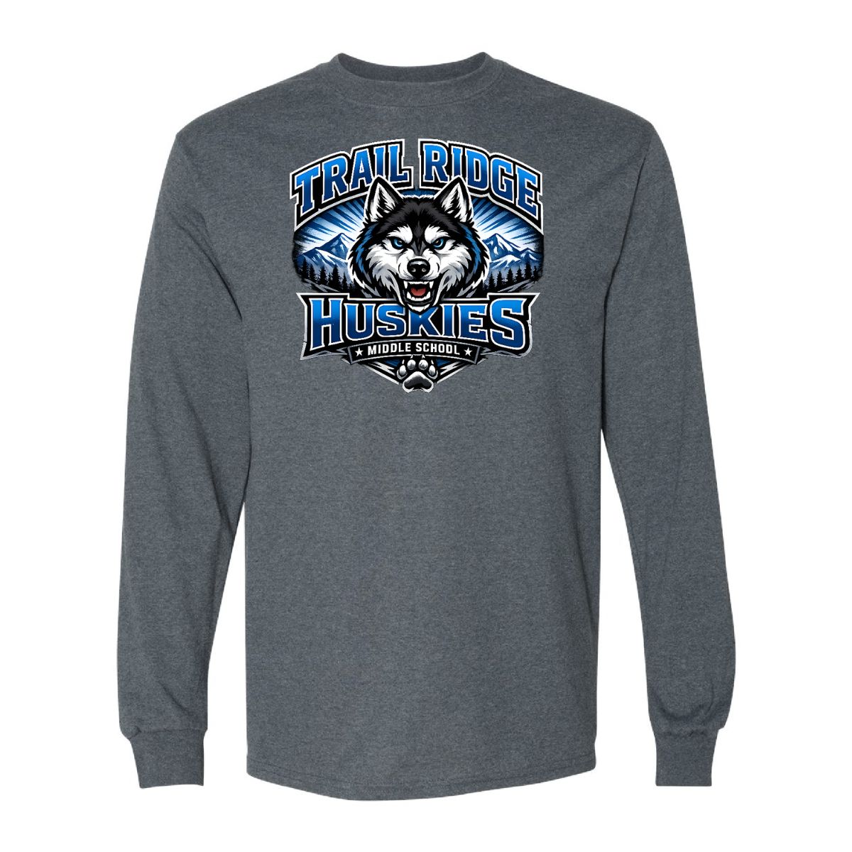 2026 TRMS Staff Shirts - Gildan Softstyle Long Sleeve T-Shirt, Color: Heather Gray, Size: S
