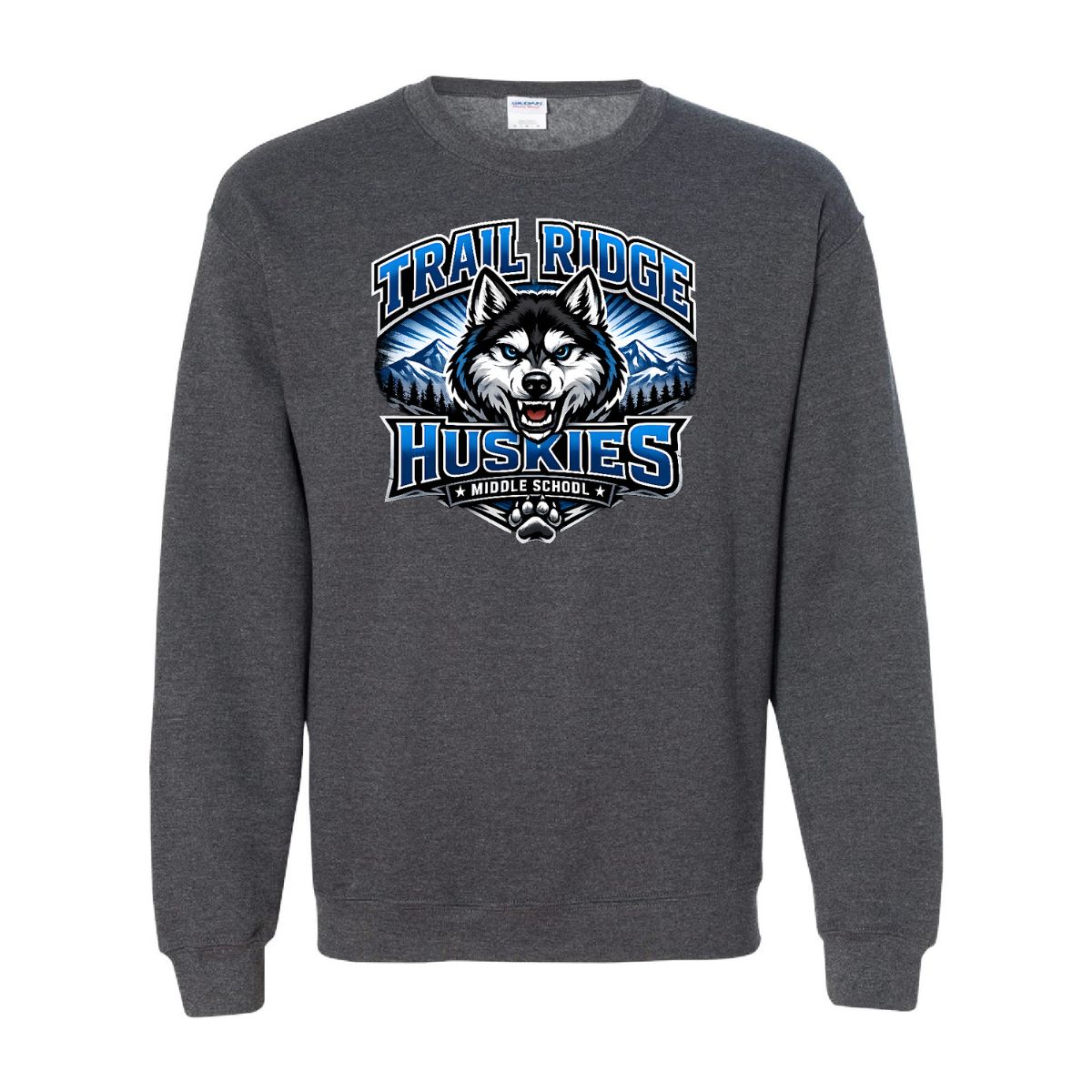 2026 TRMS Staff Shirts - Gildan Heavy Blend Sweatshirt, Color: Heather Gray, Size: S