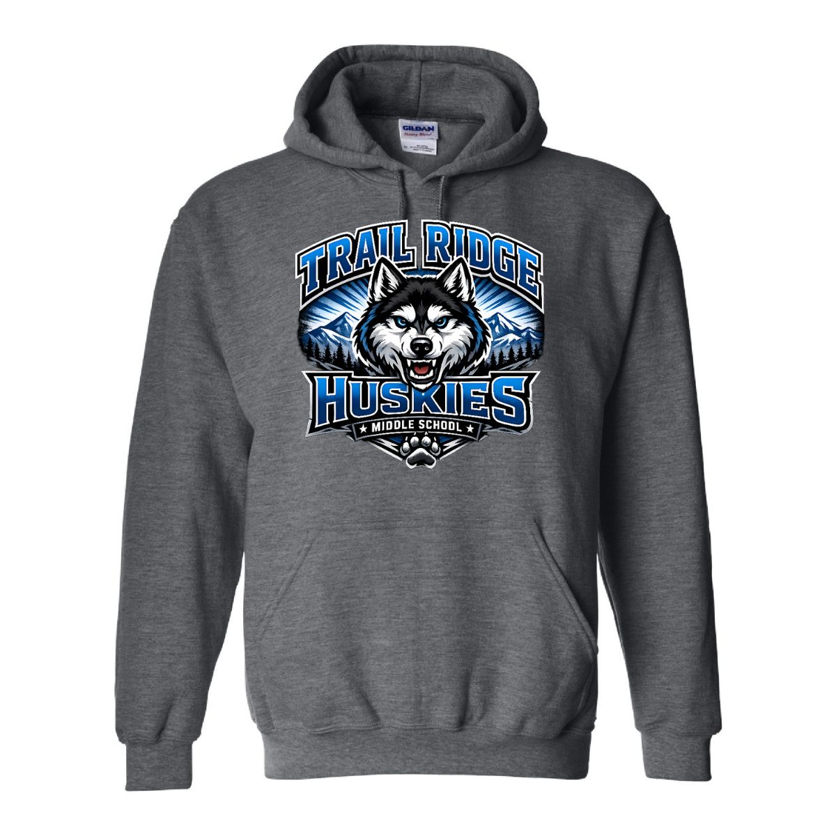 2026 TRMS Staff Shirts - Gildan Heavy Blend Hoodie, Color: Heather Gray, Size: S