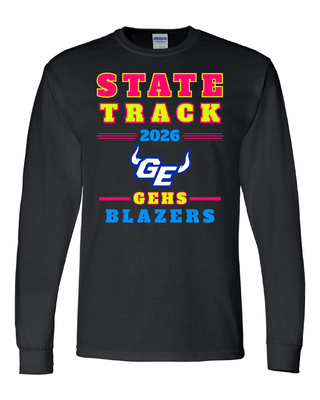2026 State Track &amp; Field Gildan Softstyle Long Sleeve T-Shirt