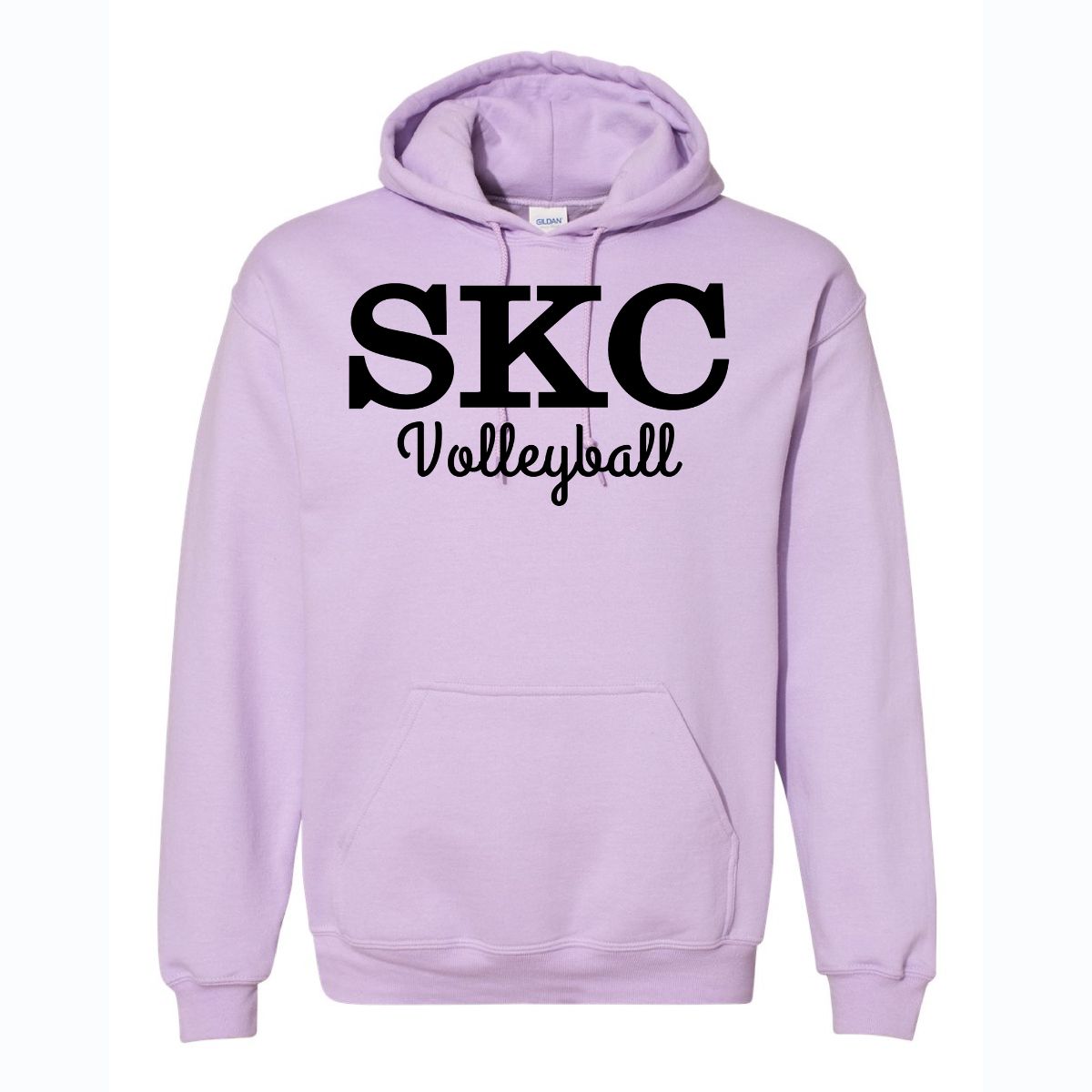 SKC Volleyball - Gildan Hoodie - Solid Orchid, Color: Orchid W Black, Size: Small