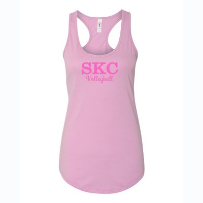 SKC Volleyball - Next Level Racerblack Tank - Orchid