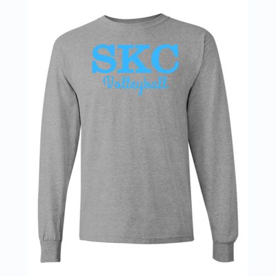 SKC Volleyball - Gildan Heavy Cotton  Long Sleeve T-Shirt - Sport Grey
