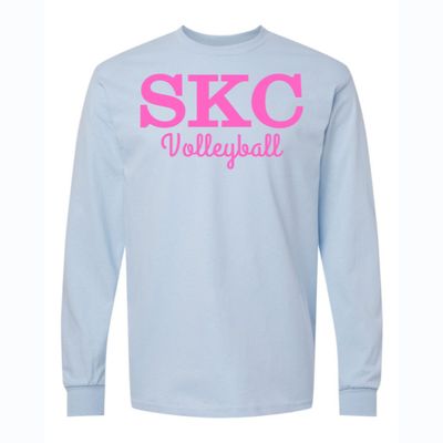 SKC Volleyball - Gildan Heavy Cotton  Long Sleeve T-Shirt - Light Blue