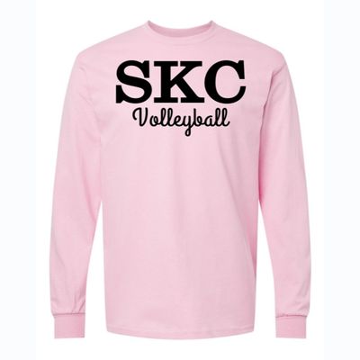 SKC Volleyball -Gildan Heavy Cotton Long  Sleeve T-Shirt- Light Pink