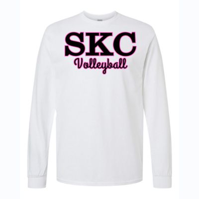 SKC Volleyball - Gildan Heavy Cotton  Long Sleeve T-Shirt - White