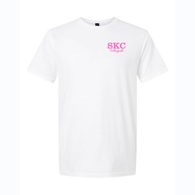 SKC Volleyball - Gildan Softstyle T-Shirt Bow - White