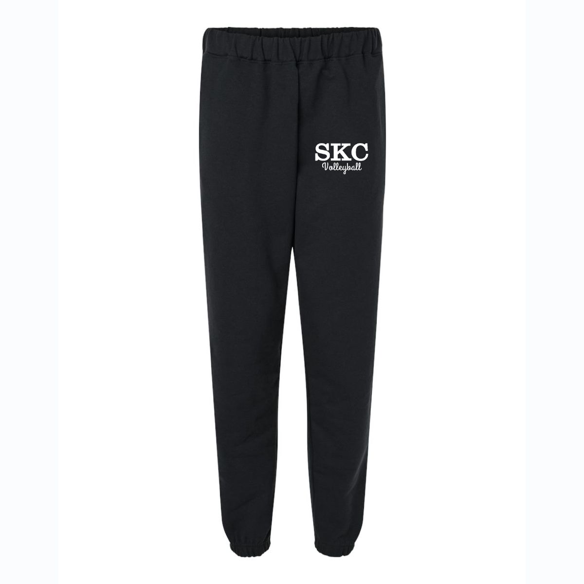 SKC Volleyball - Gildean Softstyle Poket Sweatpants - Black, Color: Black W White, Size: Small