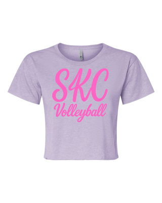 SKC - Volleyball -Next Level - Crop Top Tee -Lavender