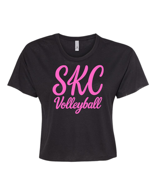 SKC-Volleyball - Next Level -Crop Top Tee - Black