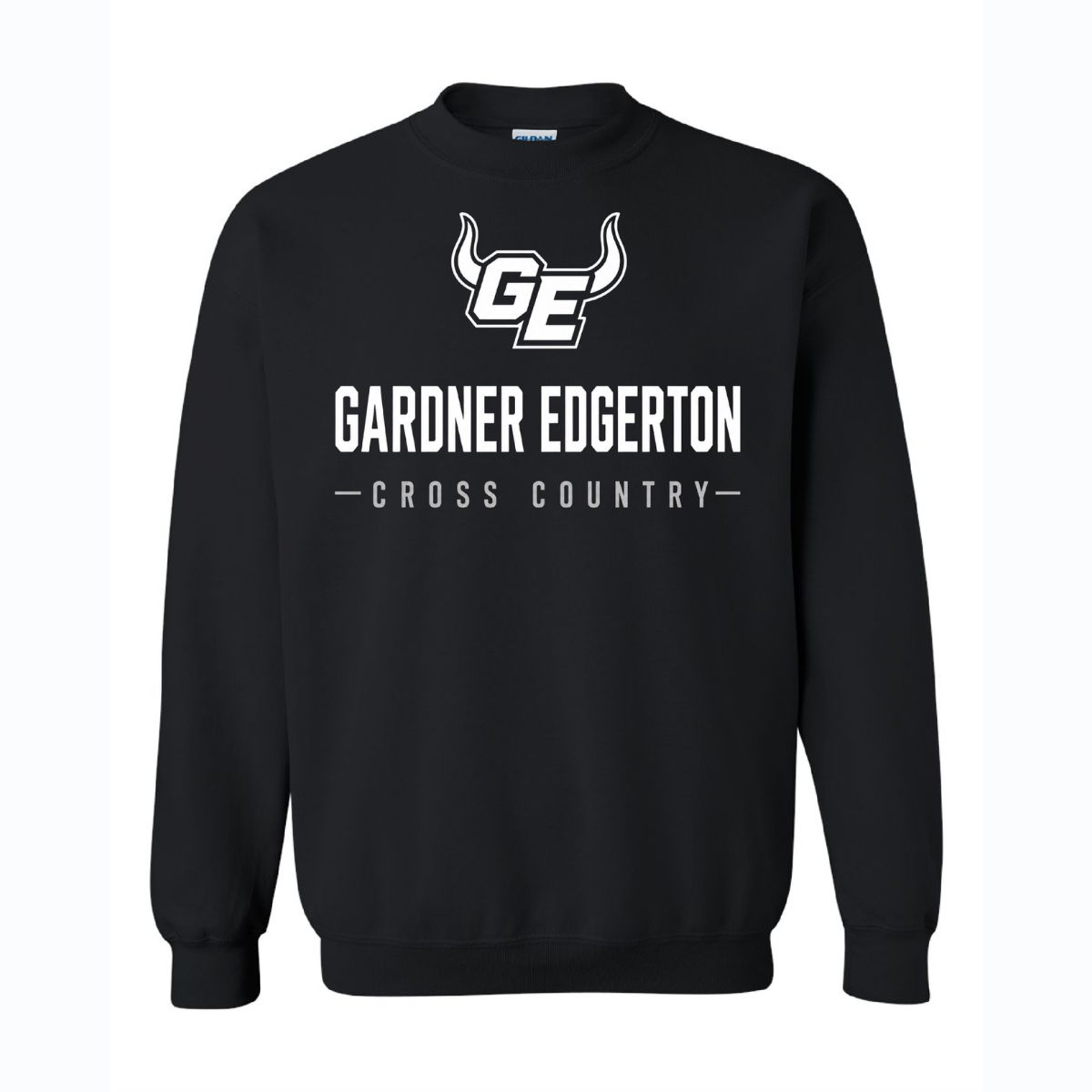2026 GEHS Cross Country - Gildan Heavy Blend Sweatshirt, Color: Black, Size: YS