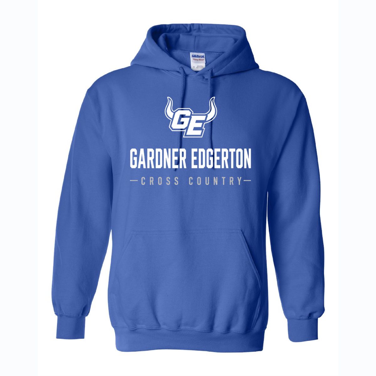 *2026 CROSS COUNTRY TEAM  SHIRT - FRONT &amp; BACK* Gildan Heavy Blend Hoodie, Color: Royal, Size: Youth Medium