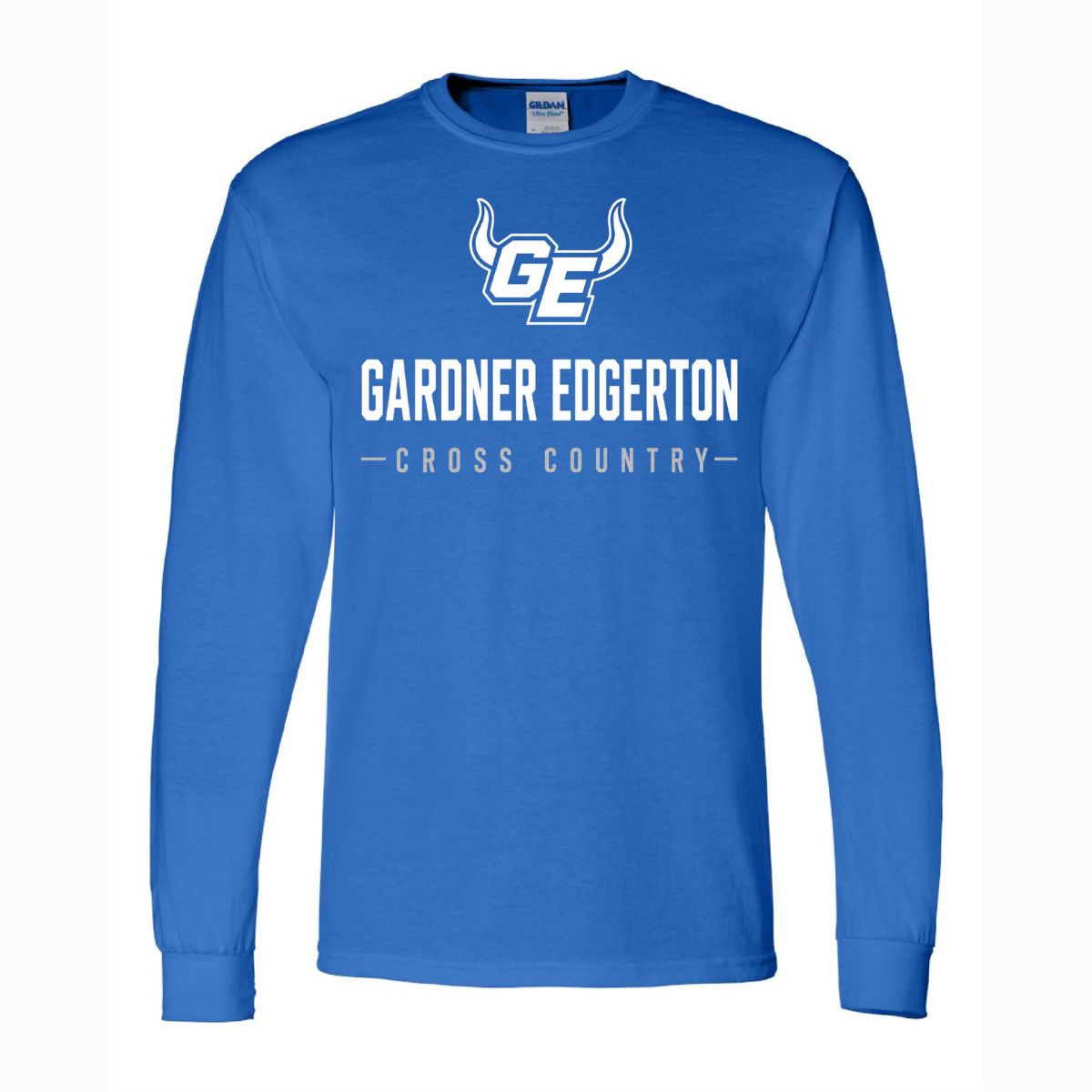 *2026 CROSS COUNTRY TEAM SHIRT - FRONT &amp; BACK* Gildan Softstyle Long Sleeve T-Shirt, Color: Royal, Size: YS