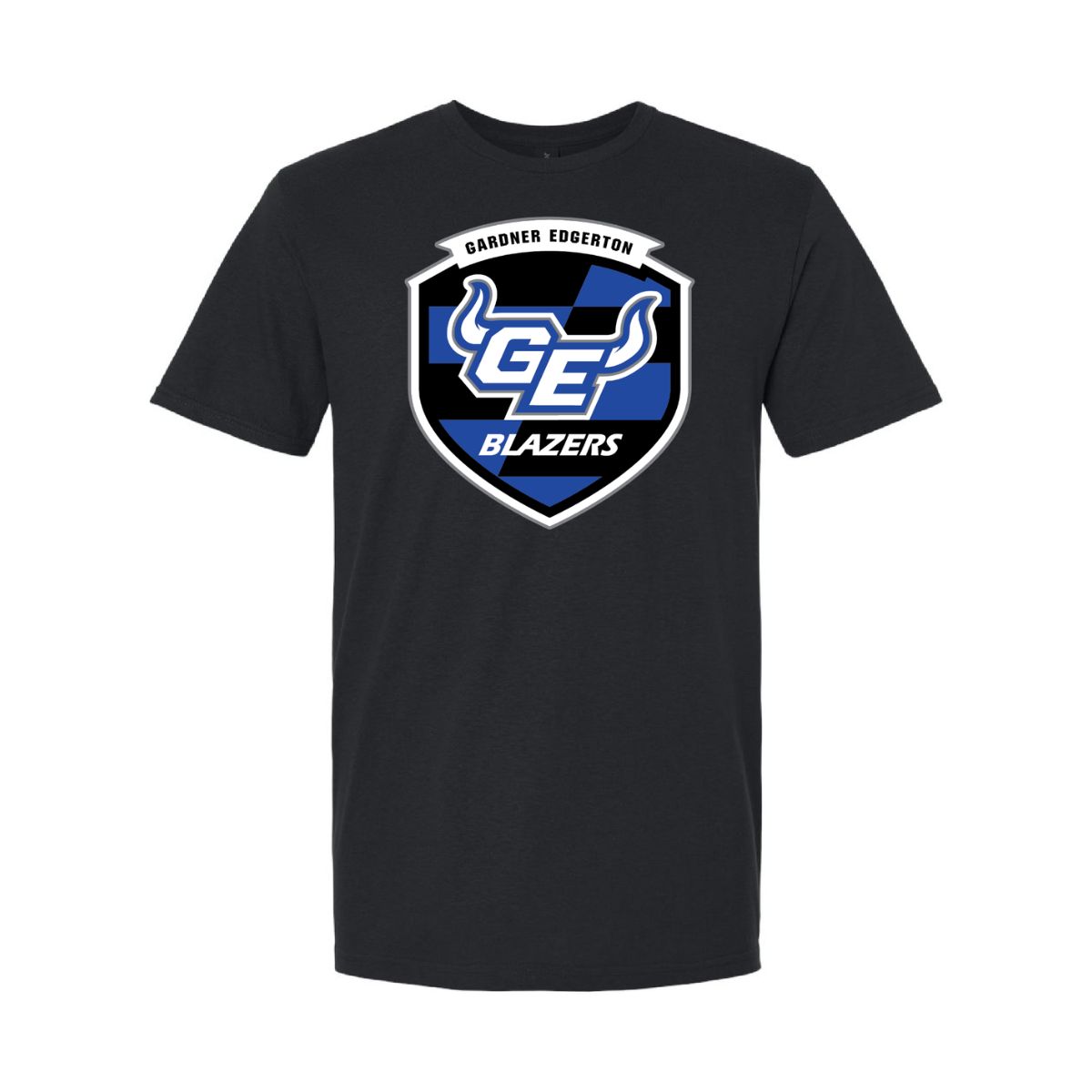 2026 Soccer T-Shirt Crest - Gildan Softstyle, Color: Black, Size: YS