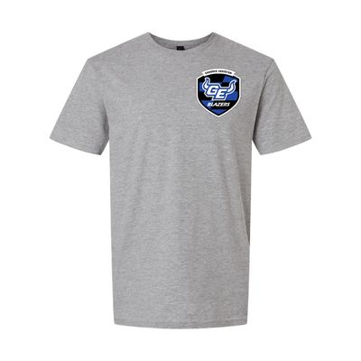 2026 Soccer T-Shirt Crest Pocket - Gildan Softstyle