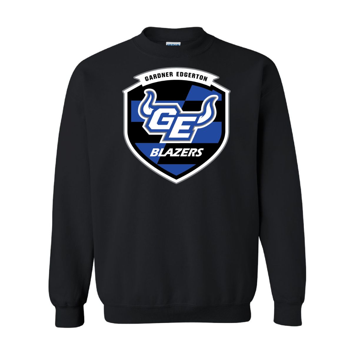 2026 GEHS Soccer  Crest - Sweatshirt - Gildan Heavy Blend, Color: Black, Size: YS