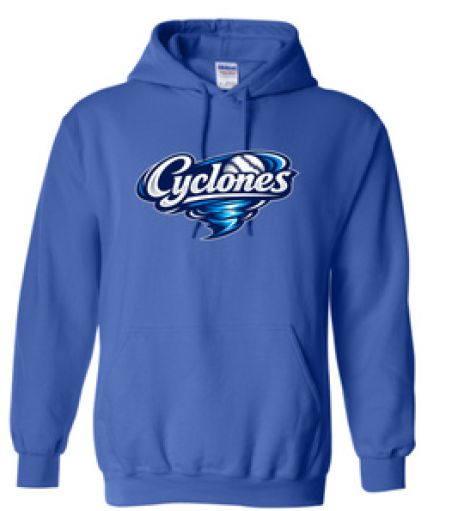 2026 - Cyclones Gildan Heavy Blend Hoodie, Color: Royal, Size: Youth Small