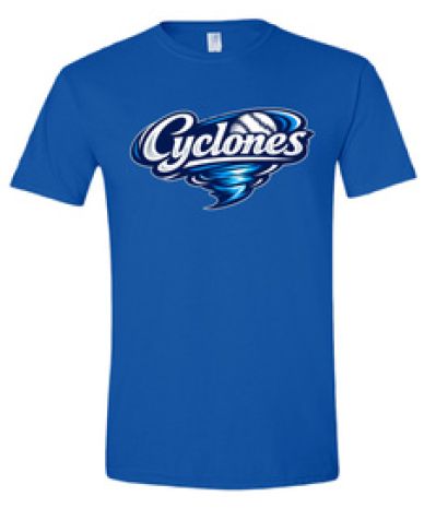 2026 - Cyclones Gildan Softstyle T-Shirt, Color: Royal, Size: Youth Small