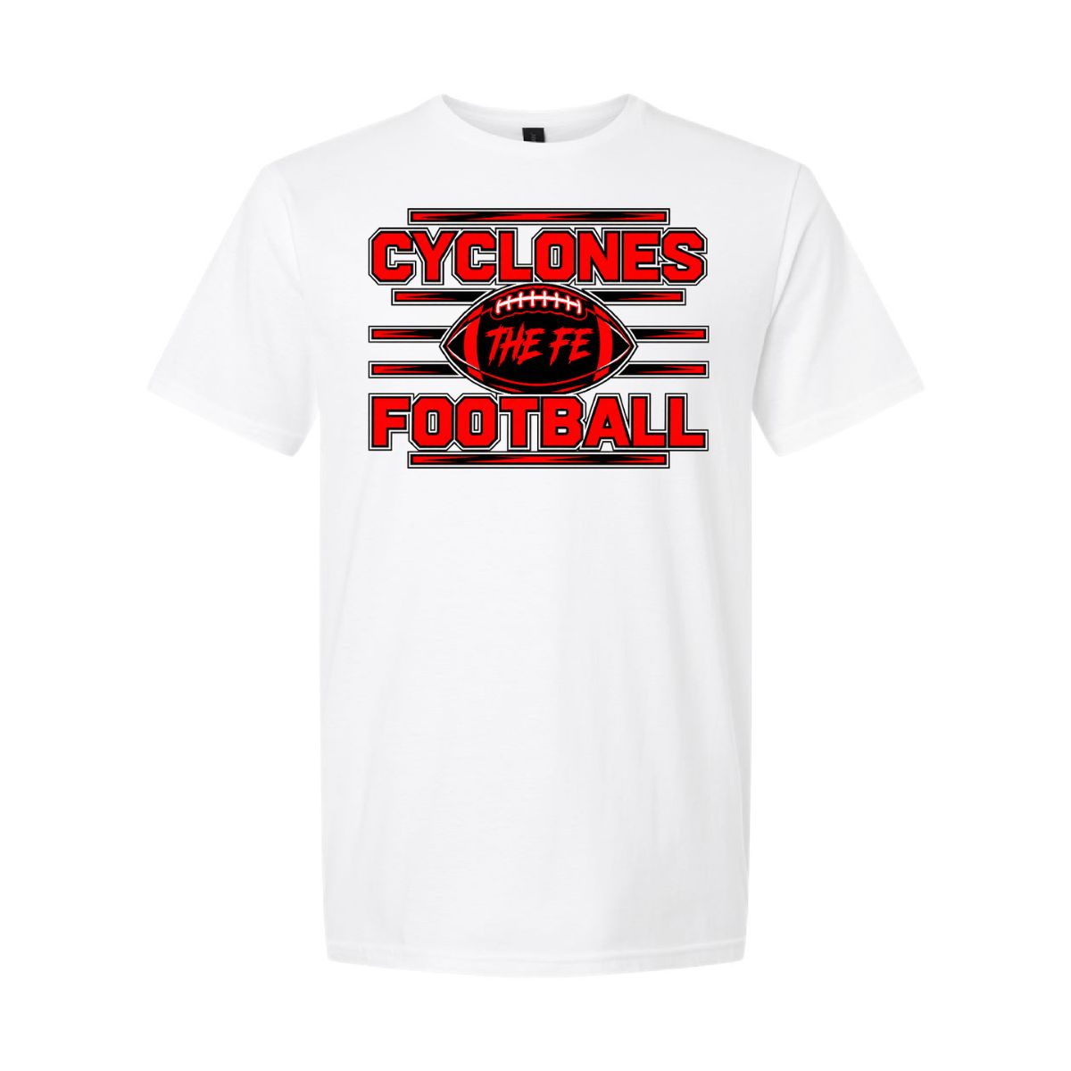 2026 Santa Fe Trail Football - Gildan Softstyle T-Shirt, Color: White, Size: YS