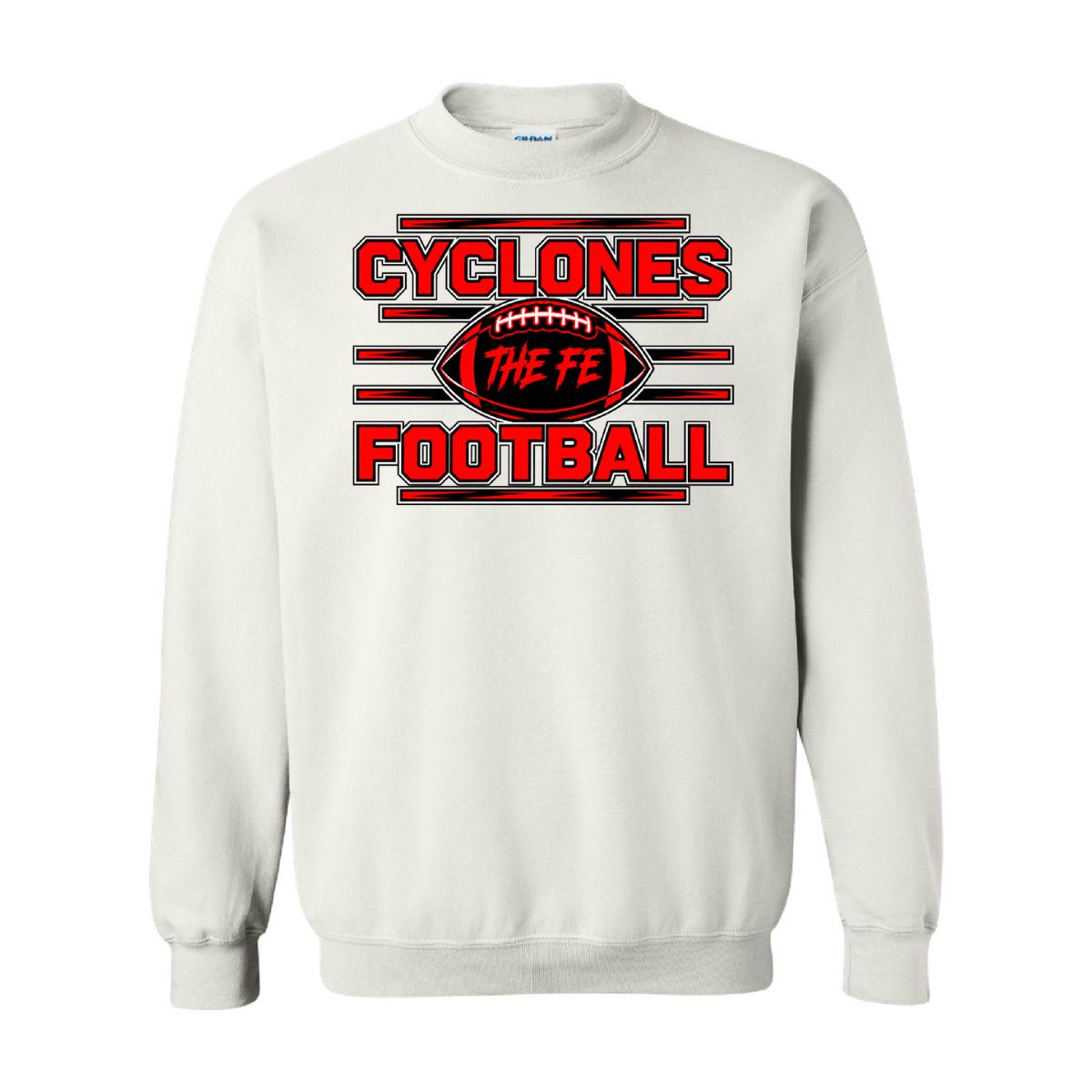 2026 Santa Fe Trail Football - Gildan Heavy Blend Sweatshirt, Color: White, Size: YS