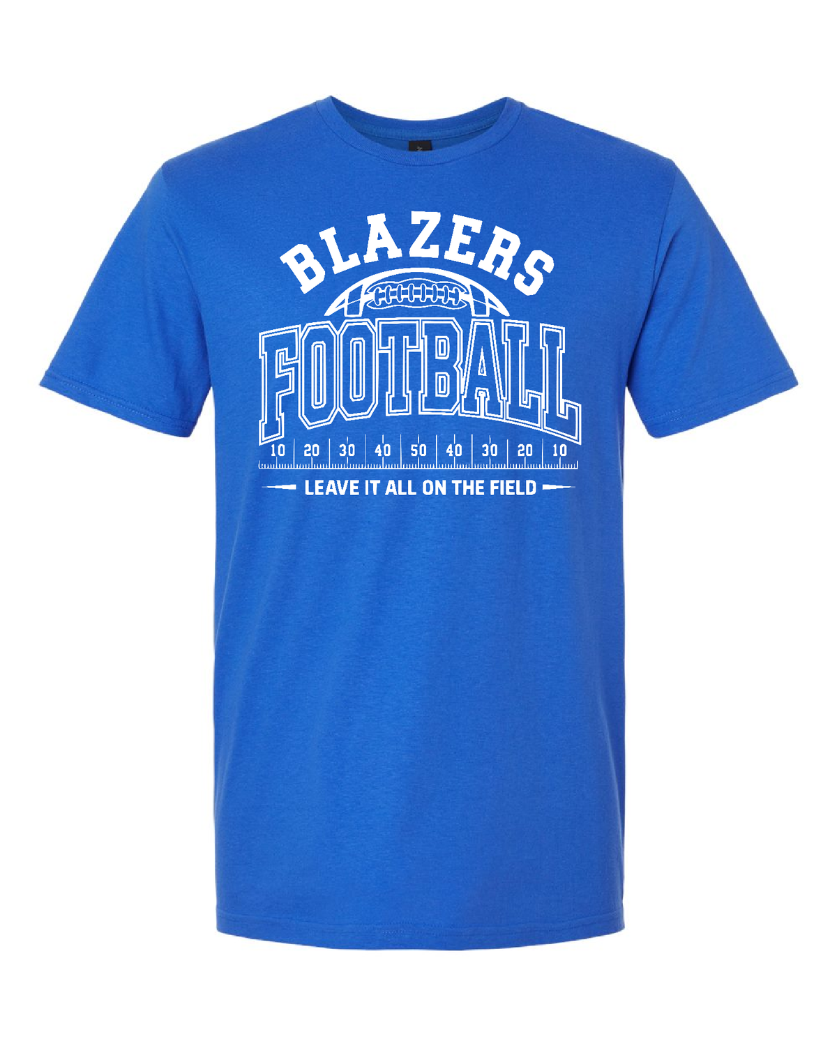 2026 - GE T-Shirt - Football W Field, Color: Royal, Size: S