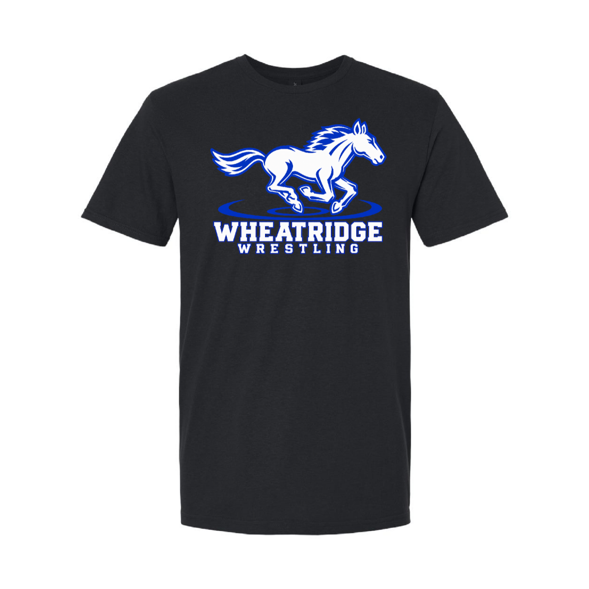 Wheatridge Wrestling - Gildan Softstyle T-Shirt, Color: Black, Size: Youth Small