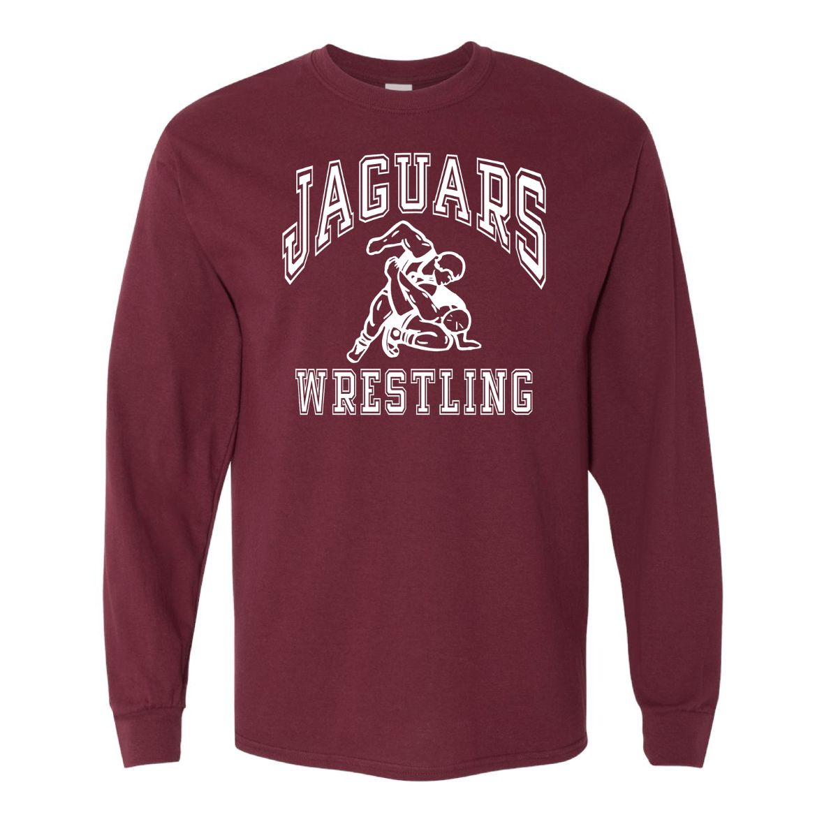 Pioneer Ridge Wrestling - Gildan Softstyle Long Sleeve Tee, Color: Maroon, Size: Youth Small