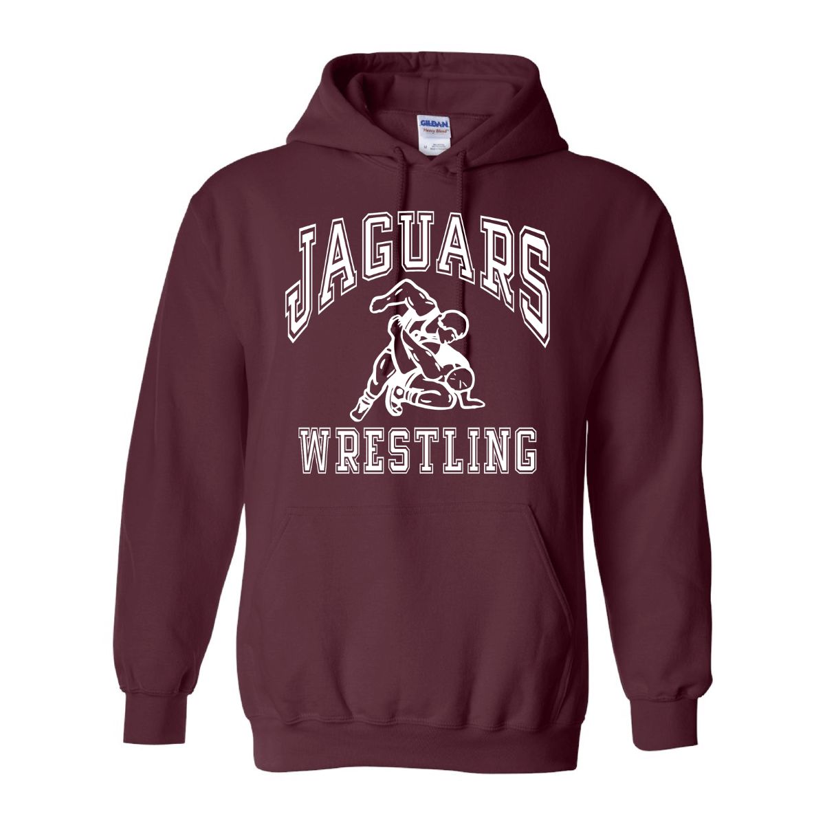 Pioneer Ridge Wrestling - Gildan Heavy Blend Hoodie, Color: Maroon, Size: YS