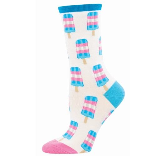 Trans Popcicle Socks, Size: S/M