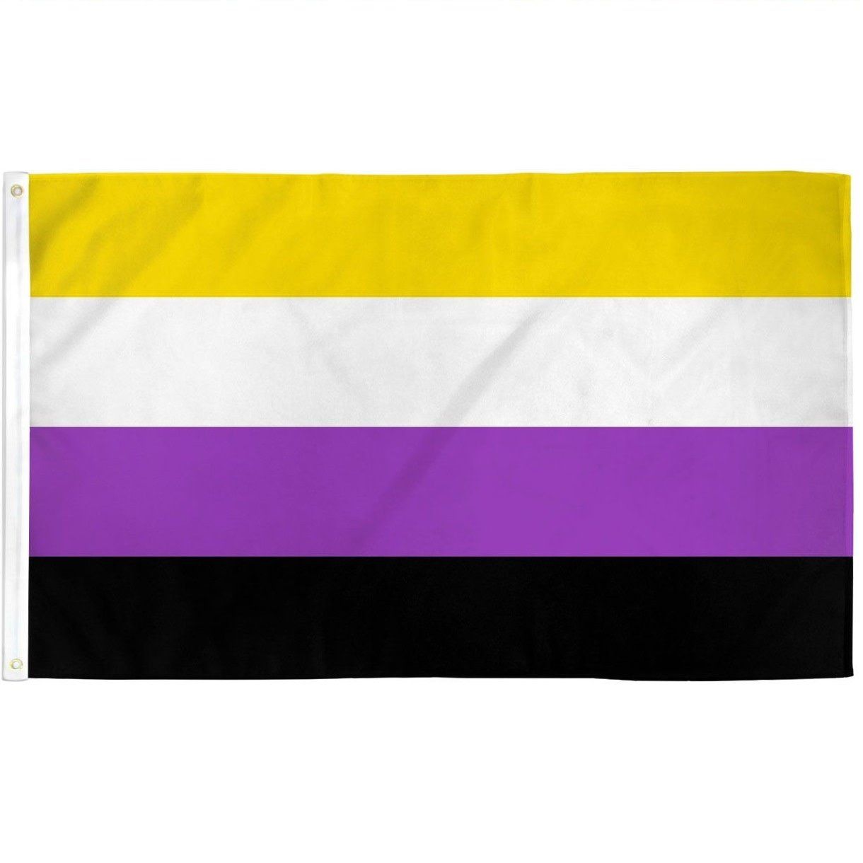 Polyester Non-Binary Flag 2&#39; x 3&#39; (waterproof)