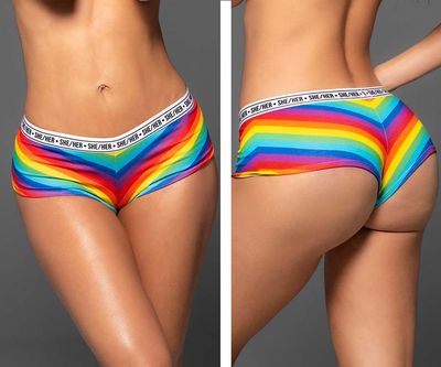Rainbow Cheeky Short