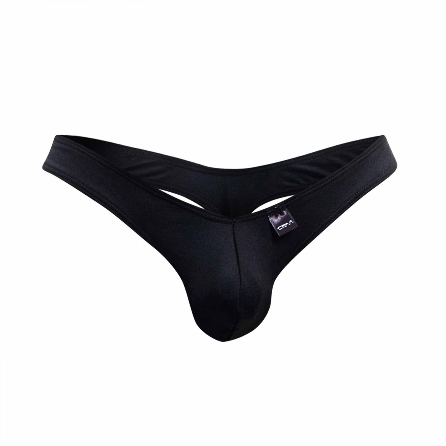Pouch Enhancing Thong, Color: Black, Size: Medium