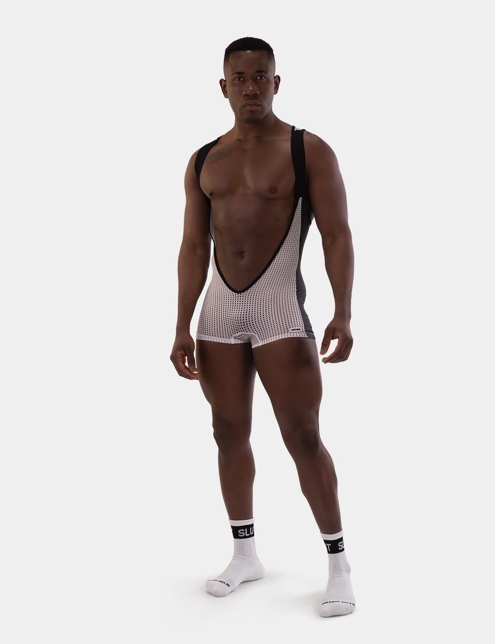 Sanke Singlet, Color: White-Black, Size: Small
