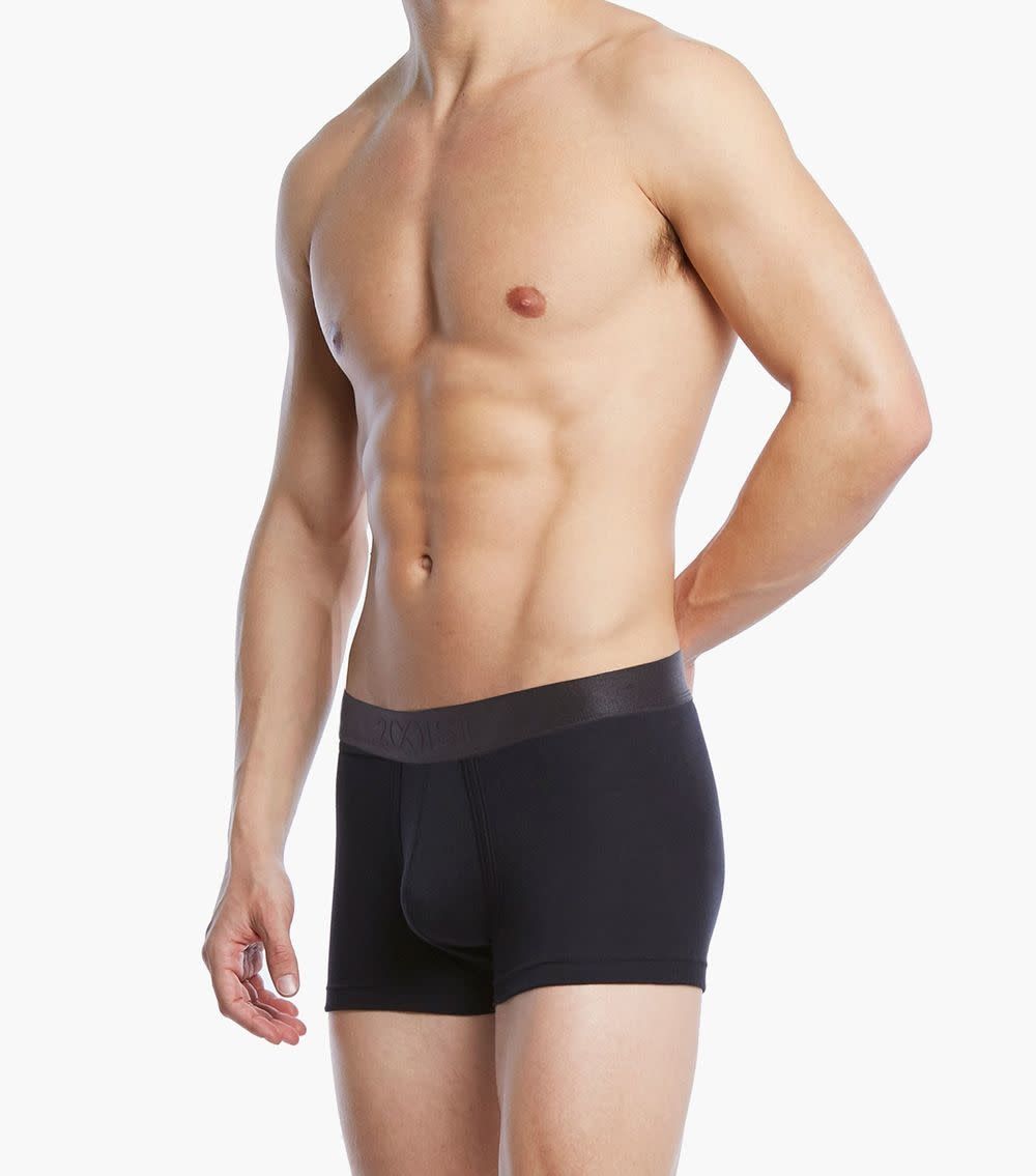 Pima Cotton Trunk, Color: Black, Size: Extra Large