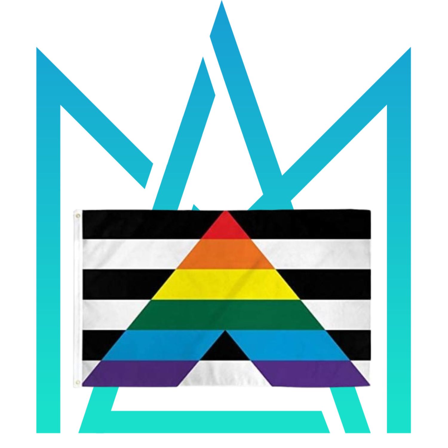 Polyester Gay Straight Alliance Flag 3' x 5'