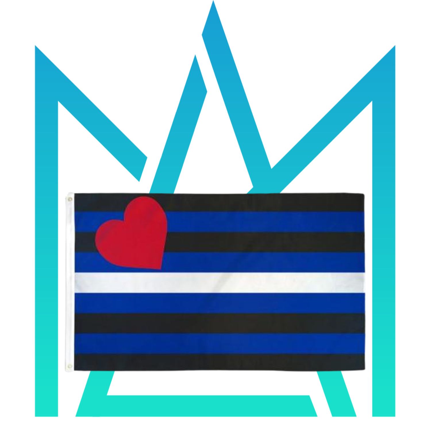 Polyester Leather Pride Flag 3' x 5'