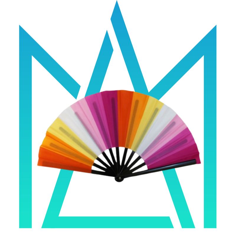 X-Large Lesbian ( Sunset ) Flag Fan