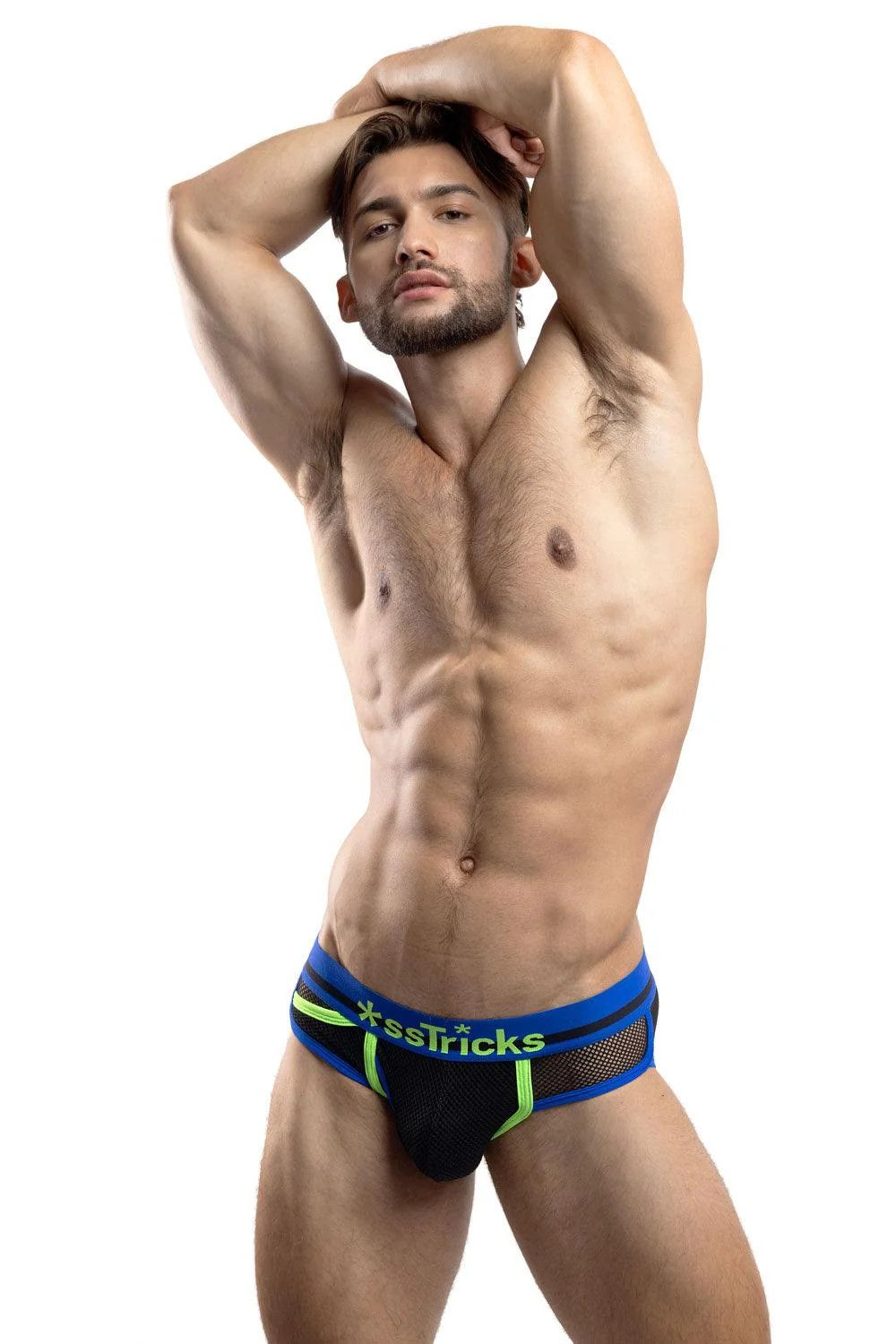 Mesh Brief, Color: Crusin' Cobalt, Size: Small