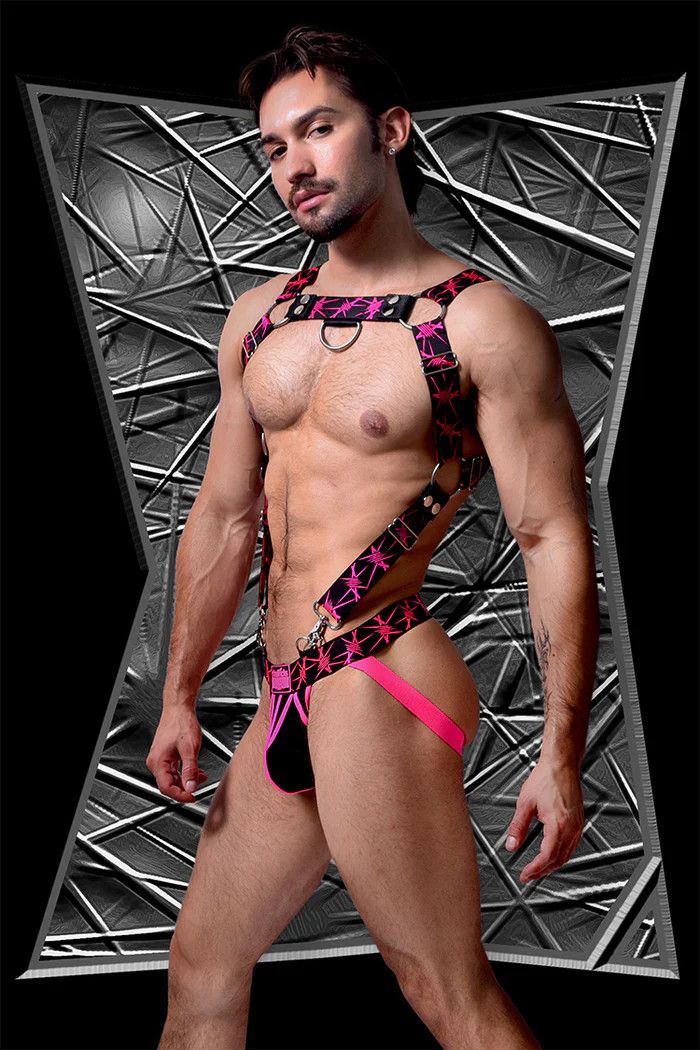 Stinger Harness - One Size - Adjustable, Color: Neon Pink