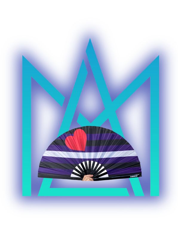Leather Flag Snapping Fan