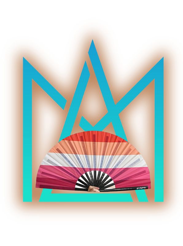 Lesbian Flag Snapping Fan