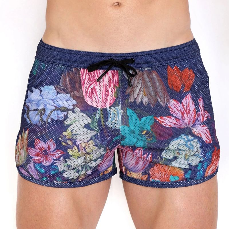 Hand painted Floral Bouquet Shorts