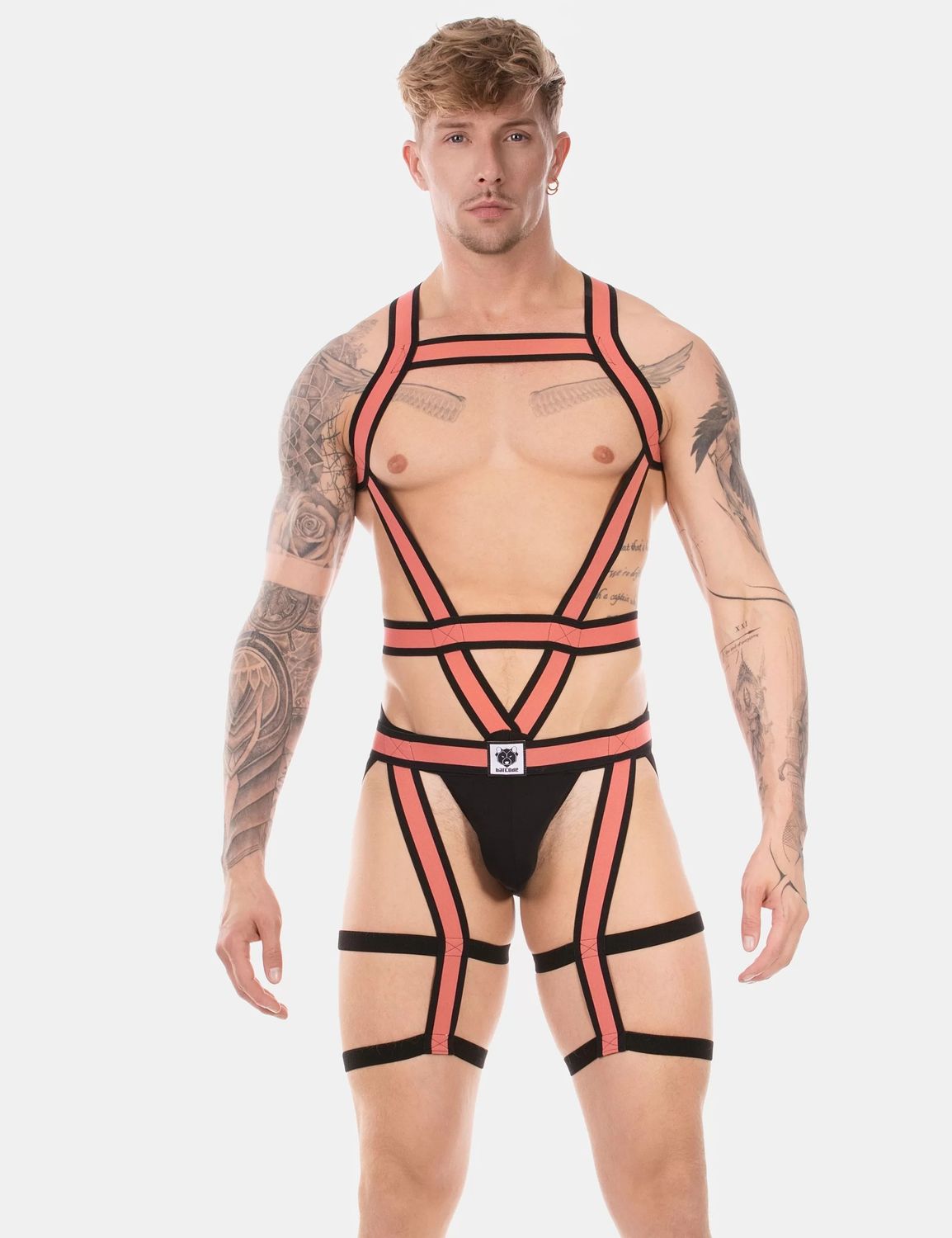 Duo Javed Harness, Color: Apricot/Black, Size: S/M