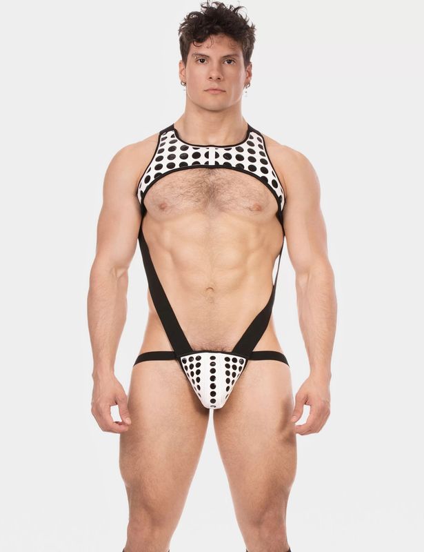 Lola Body Harness - Black/White