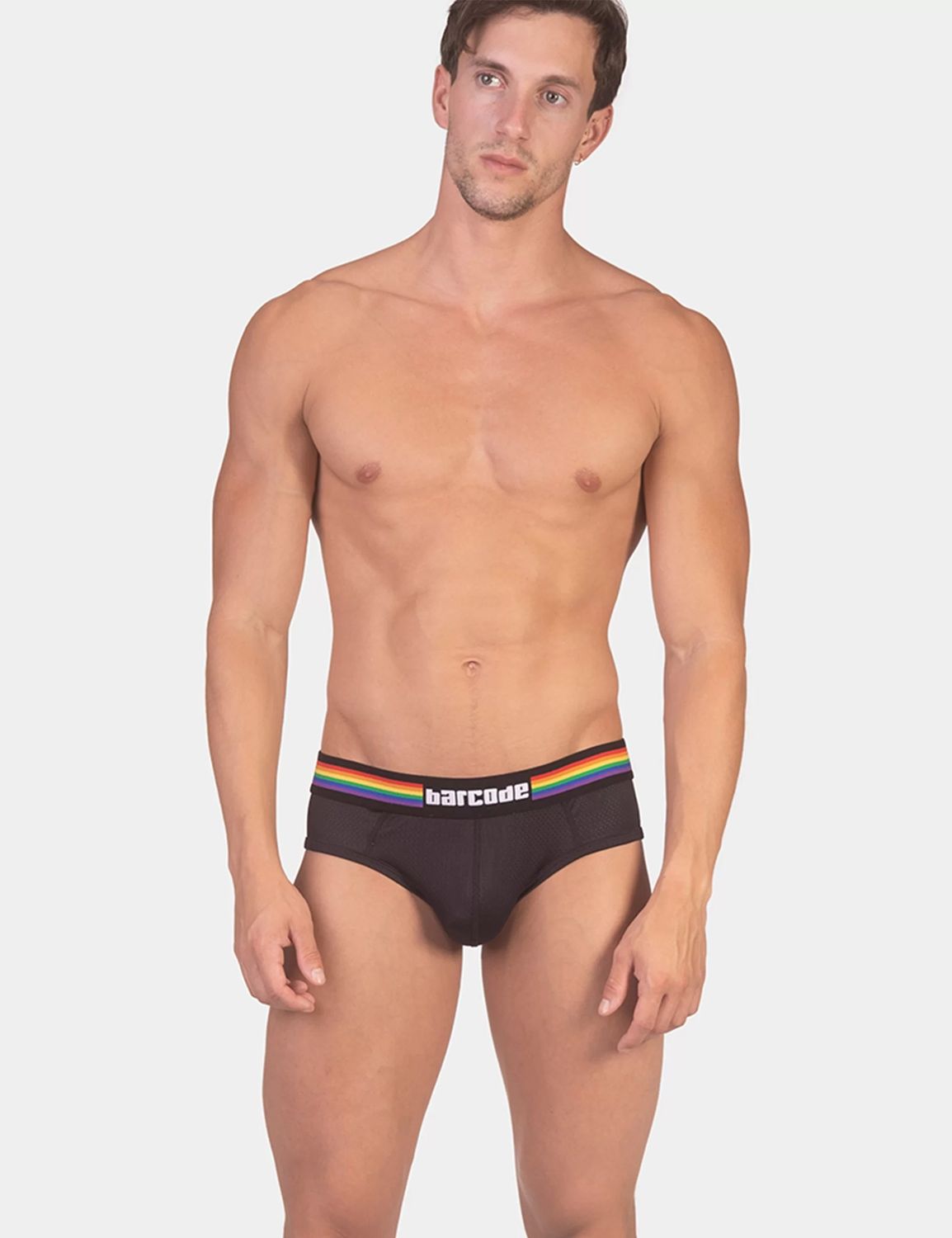 Backless Brief Pride, Color: Black, Size: Medium