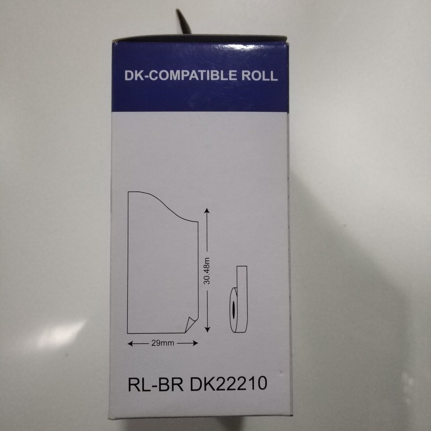 Compitable Label Cassette, Dk22210, DK Compatable Roll, 29mm x 30.48mtrs Compitable Label Cassette, Dk22210, DK Compatable Roll, 29mm x 30.48mtrs