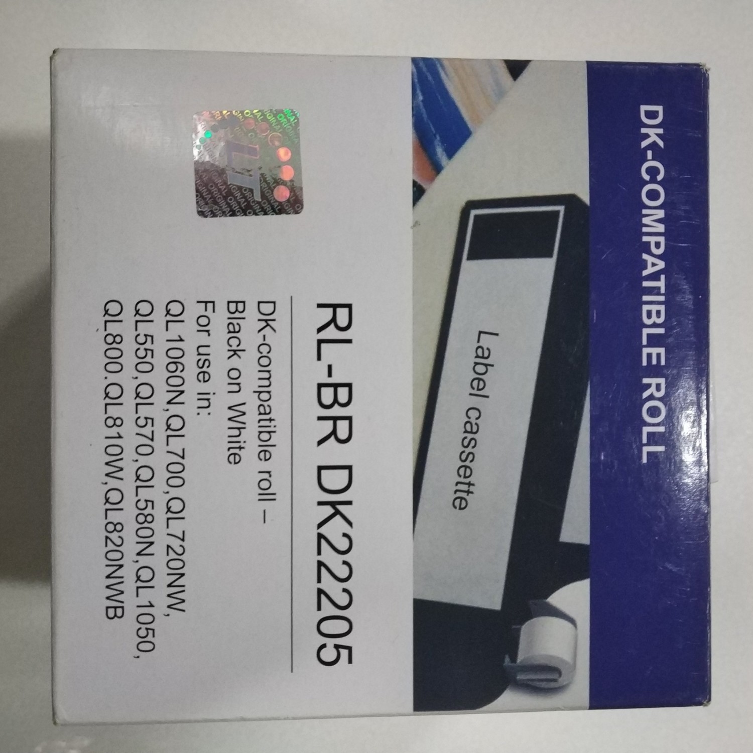 Compatible Roll Label Cassette, Dk 22205 62mm x 30.48metres Compatible Roll Label Cassette, Dk 22205 62mm x 30.48metres